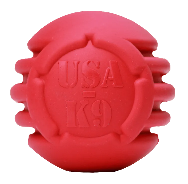 USA-K9 Stars and Stripes Ultra-Durable Rubber Chew Ball