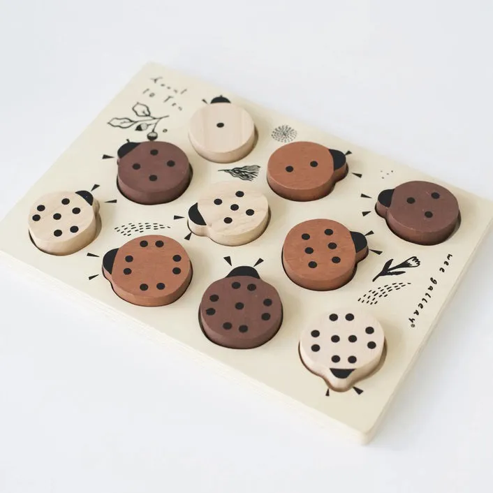 WEE GALLERY - LADYBUGS COUNT TO 10 TRAY PUZZLE