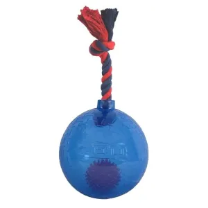 Zeus Bomber Spark Tug Ball Blue with Rope & LED light 17cm