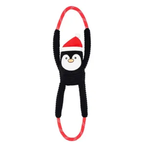 Zippy Paws Holiday RopeTugz Penguin