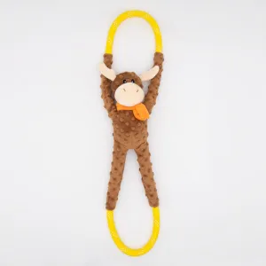 Zippy Paws Rope Tugz -Moose