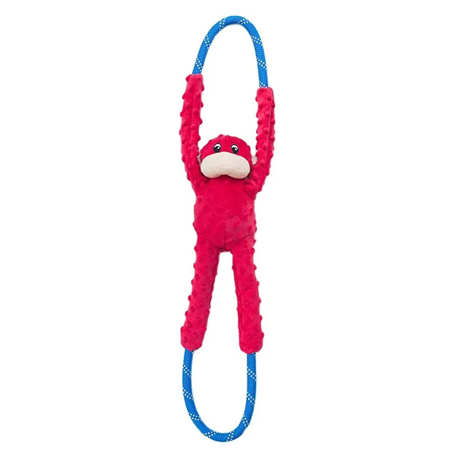 Zippypaws Monkey RopeTugz - Red